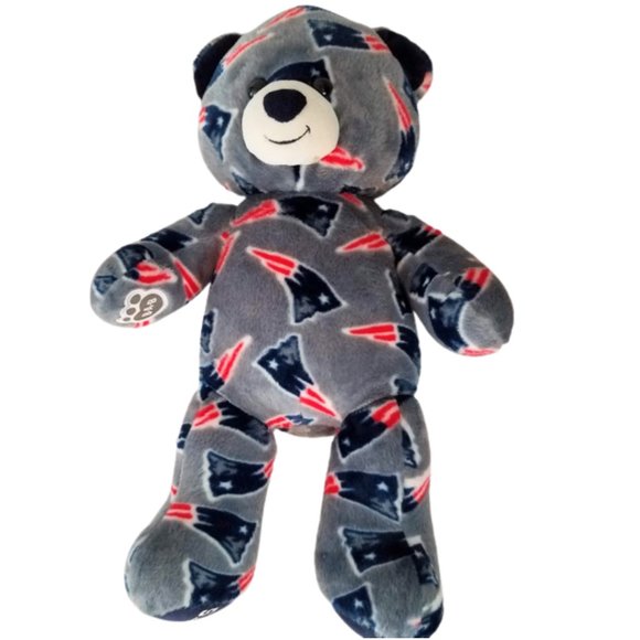 BUILD-A-BEAR WORKSHOP NFL New England Patriots Teddy Bear 16" Plush 2016 - Picture 3 of 6
